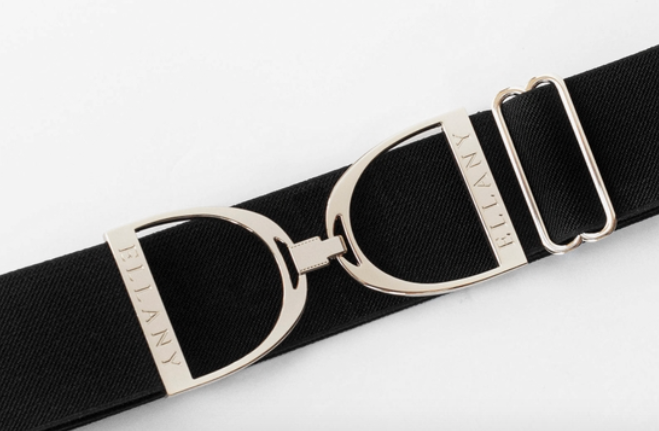 Ellany Black Stirrup 2" Equestrian elastic belt